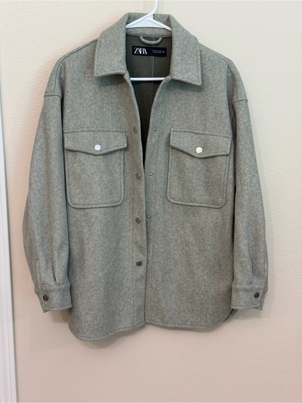 ZARA Women Oversized Shacket Size Small